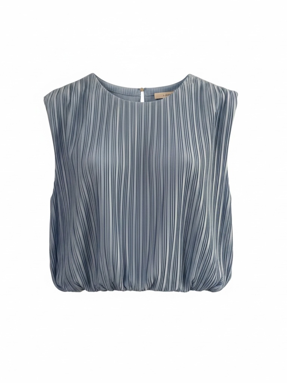 Loft Women's Pleated Bubble Hem Sleeveless Blouse